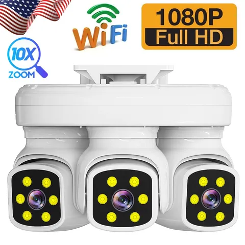 Outdoor Security Camera Auto Tracking Night Vision Motion Detection Surveillance