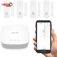 Yolink Lora Smart Door Sensor Starter Kit: - 1/4 Mile Open-Air Range, Door Left-