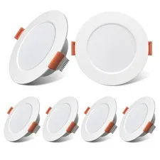 TrustWheel 3 Inch RV Recessed Ceiling Lights 12V 3000k 6-pack, 3000K 6-Pack
