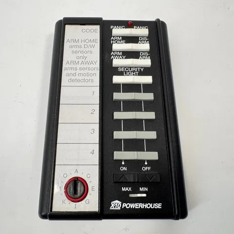 X-10 Powerhouse Remote Security System Alarm SH624 Universal Remote Control