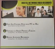 NEW Digital Network Video Recorder - Black - Model A1008LME - 12 Volts