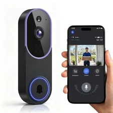 WiFi Ring Doorbell 1080P HD Security Camera Wireless Door Bell Camera With Chime