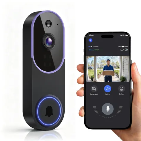 WiFi Ring Doorbell 1080P HD Security Camera Wireless Door Bell Camera With Chime