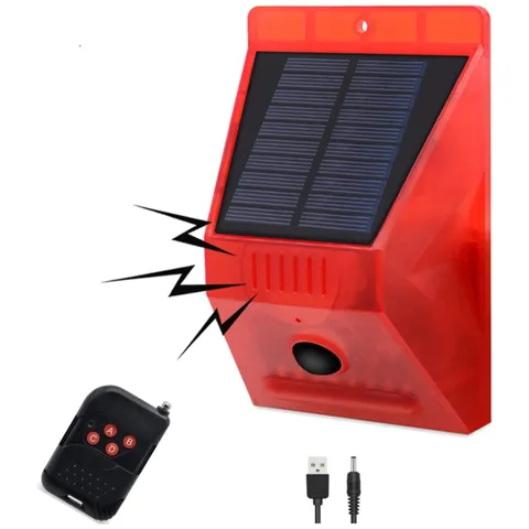 Solar Motion Sensor Alarm with Remote Control