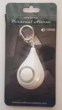 Safesound, Personal Alarm, 125db Personal Alarm Keychain, White, New Sealed