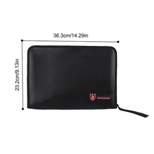 Fireproof Document Bag Fire And Water Resisting Expandable File Organizer Mo AP9