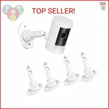 4 Pack Adhesive Wall Mount Compatible with Ring Stick Up Cam，Outdoor Cam Plus an