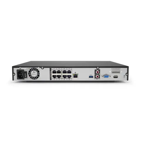 IC Realtime NVR-708NS8 Channel 1U NVR - Integrated 8 Port POE Switch