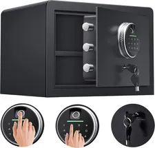 Biometric Digital Security Safe for Home Storage Cash Jewelry Valuables