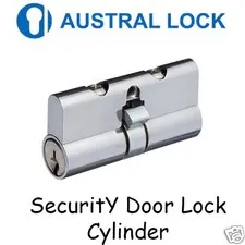 Security Door Lock Cylinder For Austral - CHROME PLATED - High Quality !!!!! 