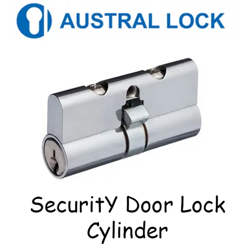 Security Door Lock Cylinder For Austral - CHROME PLATED - High Quality !!!!! 