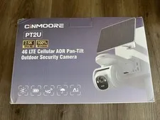 Cinmoore CM-PT2U 4G LTE Cellular Security Cameras Wireless Outdoor  Solar