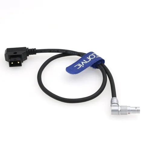 Rotatable Right Angle 2 Pin Female To DTap RED Komodo 6K Cinema Power Cable