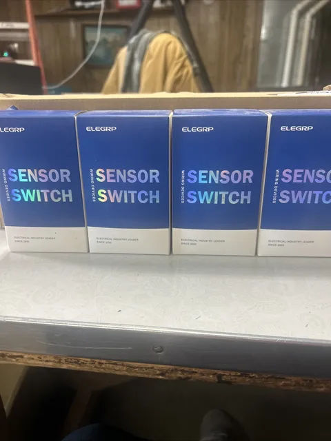 4 ELEGRP Occupancy Sensor Light Wall Switch Passive Infrared Motion Activated