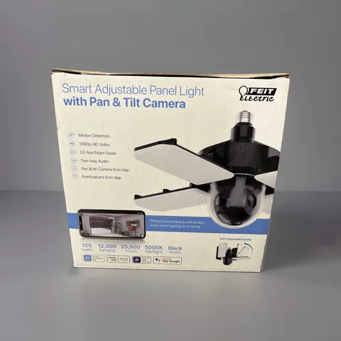 Feit Electric Smart Adjustable LED Panel Light with Pan & Tilt Camera - NEW
