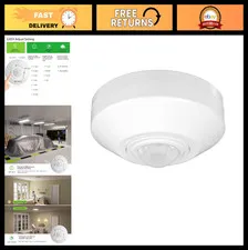 12V 24V Low Voltage Ceiling PIR Motion Sensor Detector, 360° Field of View, 10A,