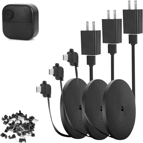 3 Pack 25Ft/7.5M Outdoor Power Cord for Blink Outdoor (3Rd Gen) Xt3,Blink 4(4Th