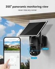 Solar 4G LTE Cellular Security Camera Outdoor No WiFi Night Vision with SIM Card
