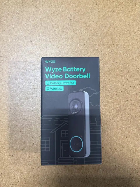 Wyze - Battery Video Doorbell - Battery or Wired with 1536x1536 HD+, WiFi, Co...