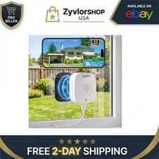 LongPlus 4K 8MP WiFi Window Security Camera Night Vision Indoor