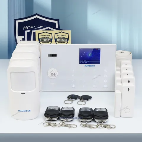 HOMSECUR LCD Wireless&Wired 4G Home House Alarm System with Pet-Immune/Friendly
