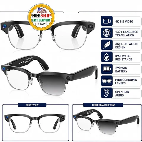 Lentes con Camara Espia Escondida Oculta Espejuelos Espias Grabador Escondida