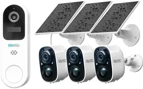 Vicohome Best Video Doorbell 2K Solar Security Camera Wireless Outdoor System, N