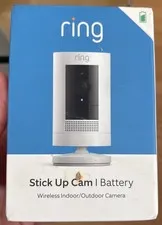 NIB Brand New RING Stick Up Cam Battery Wireless Indoor/Outdoor Camera
