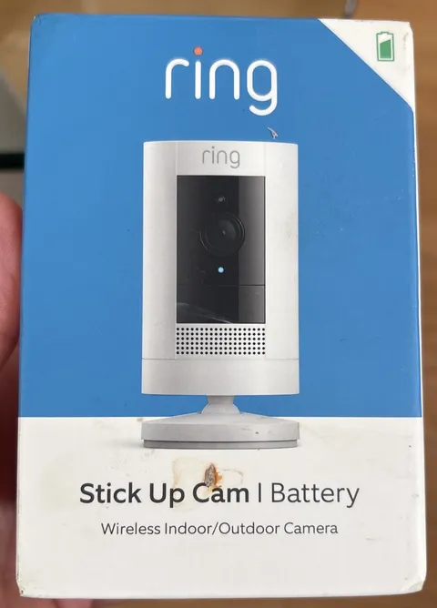 NIB Brand New RING Stick Up Cam Battery Wireless Indoor/Outdoor Camera