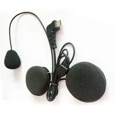 For BT-S2 BT-S3 Motorcycle Bluetooth Intercom Interphone Type-C USB Earpiece Mic