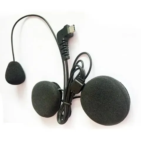 For BT-S2 BT-S3 Motorcycle Bluetooth Intercom Interphone Type-C USB Earpiece Mic