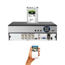 Evertech 8 Channel 1080p HD DVR Recorder with 8TB HDD for Security Camera System