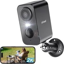 ieGeek Outdoor Wireless Security Camera 2K Home WIFi Battery CCTV System,Alarm