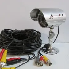 Wired Surveillance Infrared Cameras +  Cables  + Power Supply