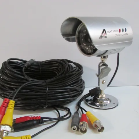 Wired Surveillance Infrared Cameras +  Cables  + Power Supply