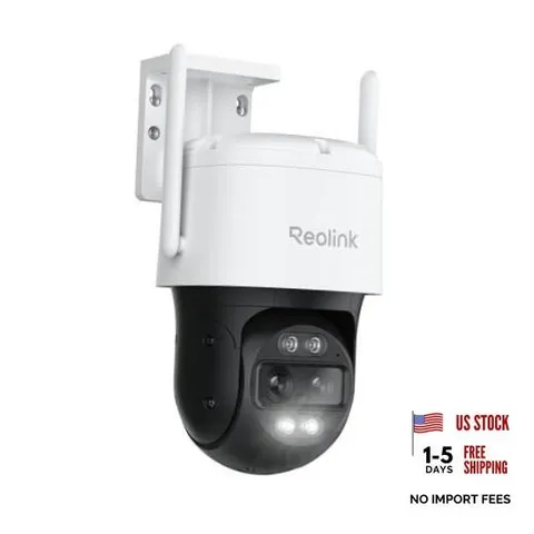 4K 8MP PTZ Wired WiFi Outdoor Security Camera, 2.4/5GHz | 360° Auto Dual-Lens