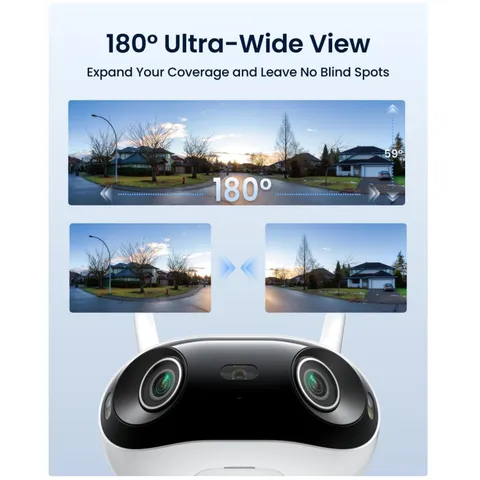 Elite WiFi 4K Outdoor Camera, Smart Detection, Plug-in Power