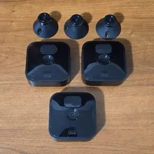 Lot Of 3 Blink BCM00400U Add-On Indoor/Outdoor Security Camera Black With Mount