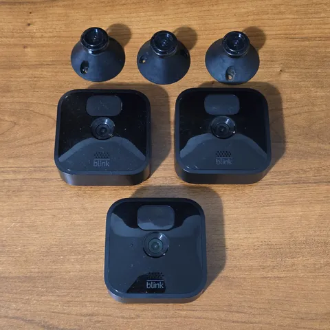 Lot Of 3 Blink BCM00400U Add-On Indoor/Outdoor Security Camera Black With Mount