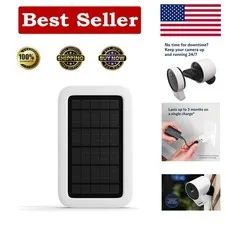 Weather-Resistant Solar Charging Panel for Outdoor Security Camera Installation