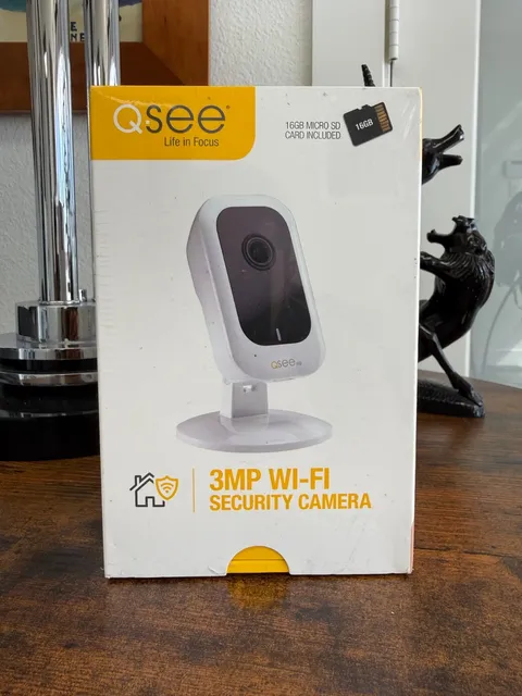 Q-See QCW3MP16 3MP WiFi Security Camera Night Vision 2-Way Talk 16GB SD