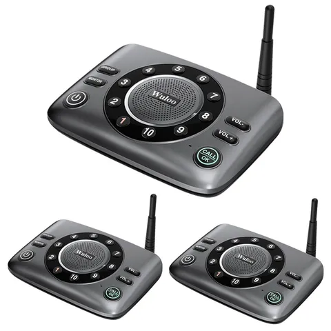 10-Channel FM Wireless Two-way Intercoms Home Offices Room to Room Communication
