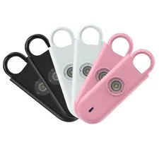 Fauxomor 140dB Personal Safety Alarm for Women 6pack Self 2White+2Pink+2Black