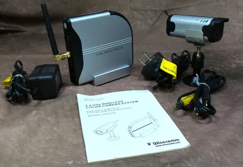 Wireless CCTV Color 2.4 GHz Surveillance Security Camera System CW3510 - Tested
