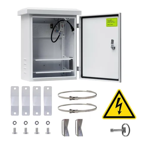 Waterproof Outdoor Electrical Junction Enclosure 19.7x15.8x7.9, Shiny white