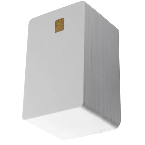 50Pcs ISO7816 Contact SLE 4442 Chip PVC Smart White IC Cards For Rental c