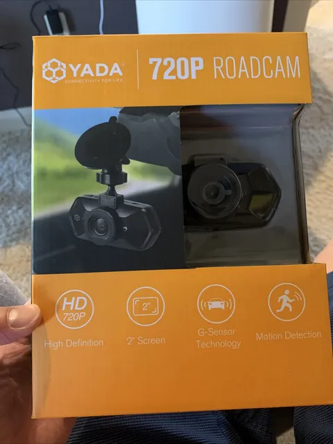 Yada -Roadcam -720P Black Dash Camera- 120-Degree Wide Angle Lens, G-Sensor -NEW