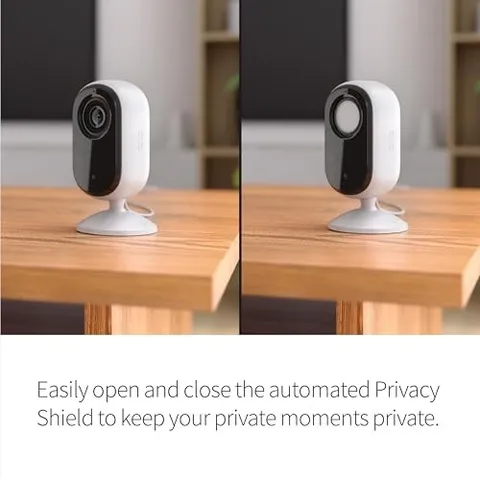 WHITE - ARLO ESSENTIAL SECURITY CAMERA HD | INDOOR ONLY | 2ND GEN | PET CAMERA &