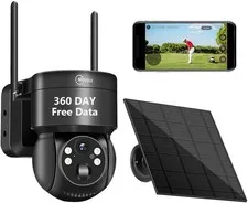 4G LTE Solar Security Camera 360 Days Data No WiFi Needed