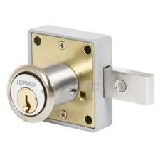 Hermex CM-26C Furniture lock, model 26, chrome